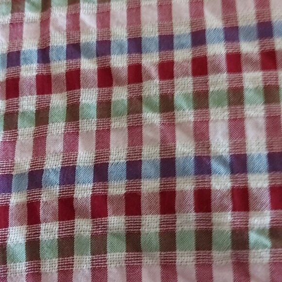 Madewell Tie Front Rainbow Ginham Check - Picture 7 of 7